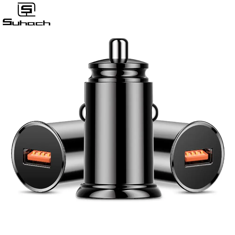 Автомобильное зарядное устройство Suhach Mini USB быстрая зарядка 3 0 автомобильное с