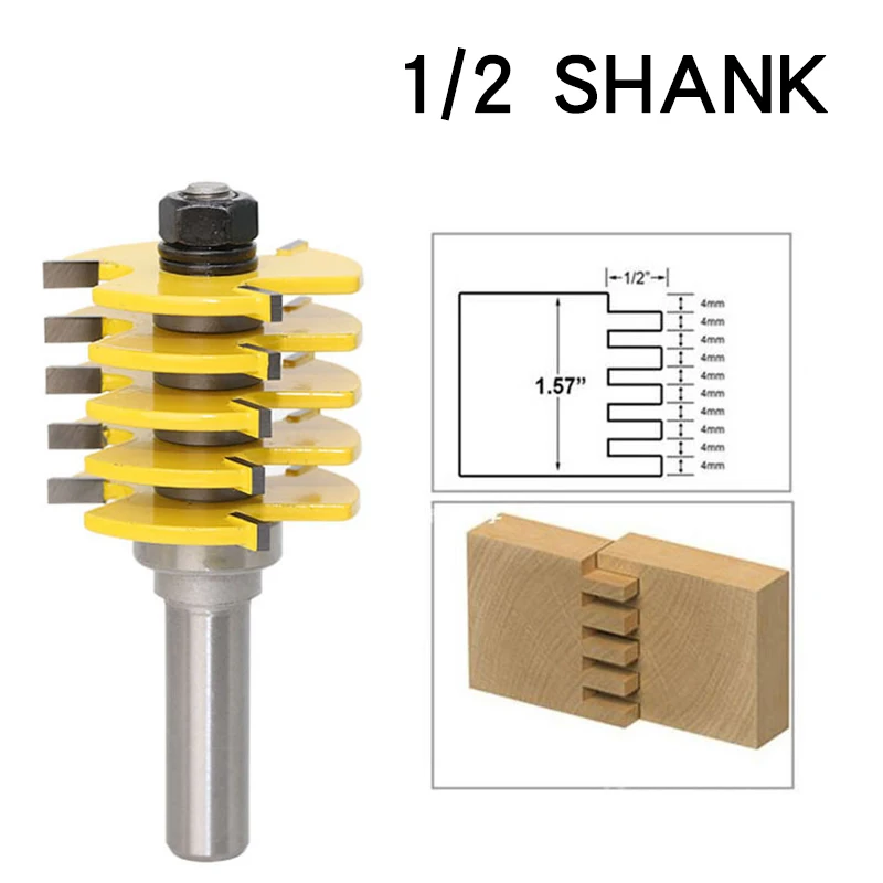 1pc Box Gezamenlijke Router Bit-Verstelbare 5 Blade-3 Fluit-1/2