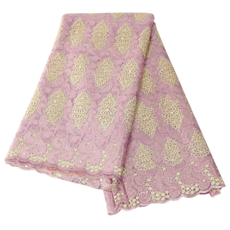 5 ярдов новая сетчатая кружевная вышивка кружевная ткань/Горячая Европа и США африканская вышивка ткань tm