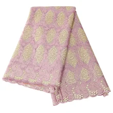 5 ярдов новая сетчатая кружевная вышивка кружевная ткань/Горячая Европа и США африканская вышивка ткань tm