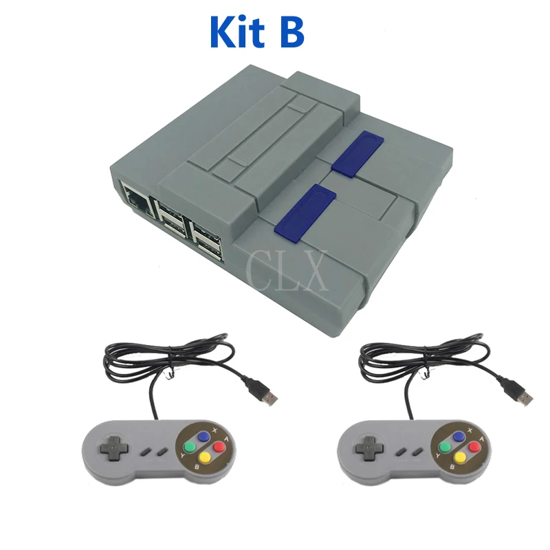 Чехол Raspberry Pi 3 B + Mini NES Style крутой вентилятор игровая ручка 2 шт. для Model Plus 3B 2B и / NESPi