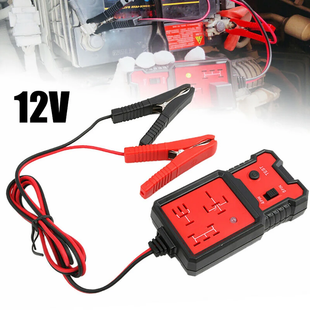 

12V Car Relay Tester Relay Testing Tool Auto Electronic Automotive Relay Tester For Car Battery Checker Car Diagnostic Tool