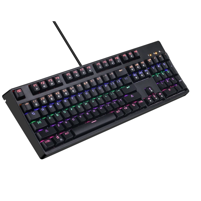 Игровая механическая клавиатура с подсветкой и подсветкой, Rgb Gamer для компьютера, ПК, ноутбука, Led, клавиша s, клавиша, настольная клавиатура Keybord 1