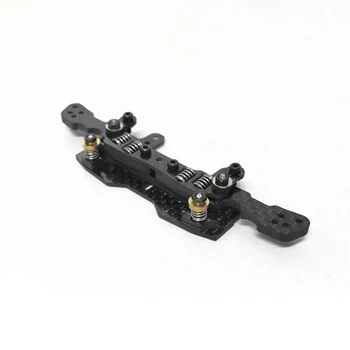 

1PC 3mm Carbon Fiber 4 Straight Spring Faucet Front Bracket w/ Limit Function Up Down Activities for RC Tamiya Mini 4WD Car