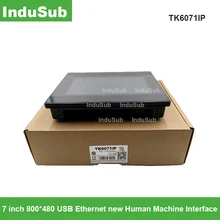 Tk6071ip hmi tela de toque 7 polegada 800*480 usb ethernet nova relação da máquina humana