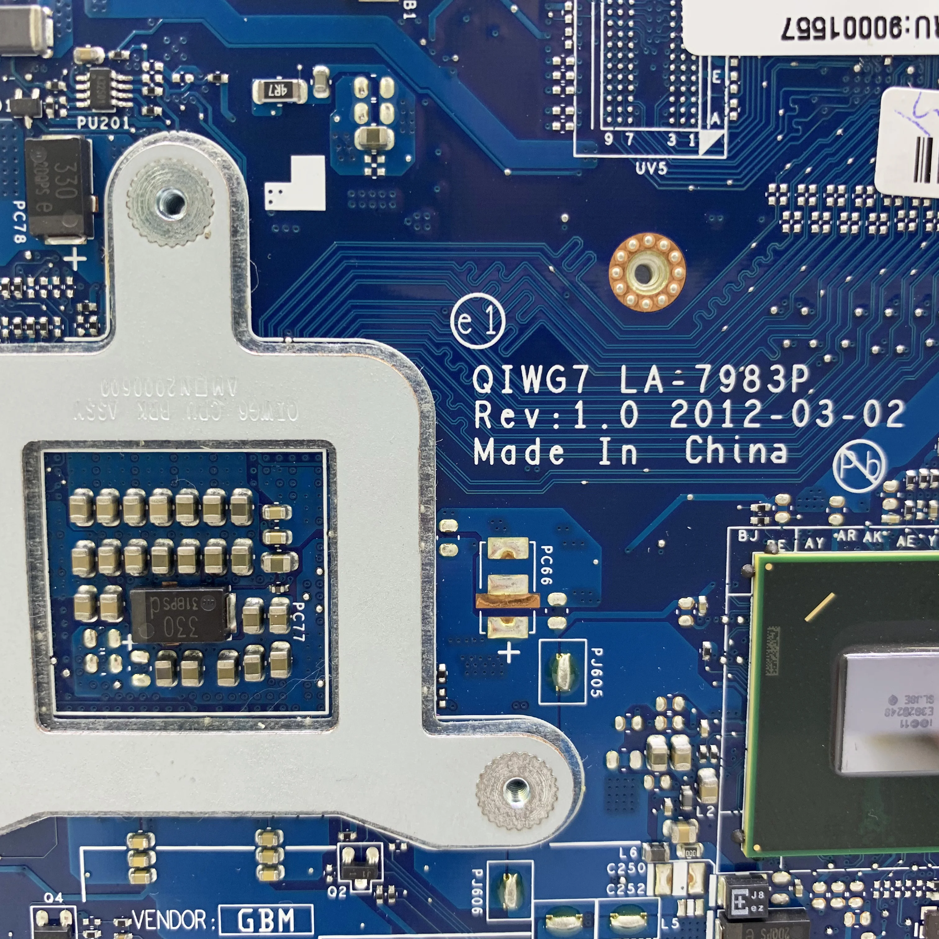  KEFU LA-7983P For Lenovo G780 for Lenovo QIWG7 LA-7983P HM76 PGA989 DDR3 motherboard Test 100% orig