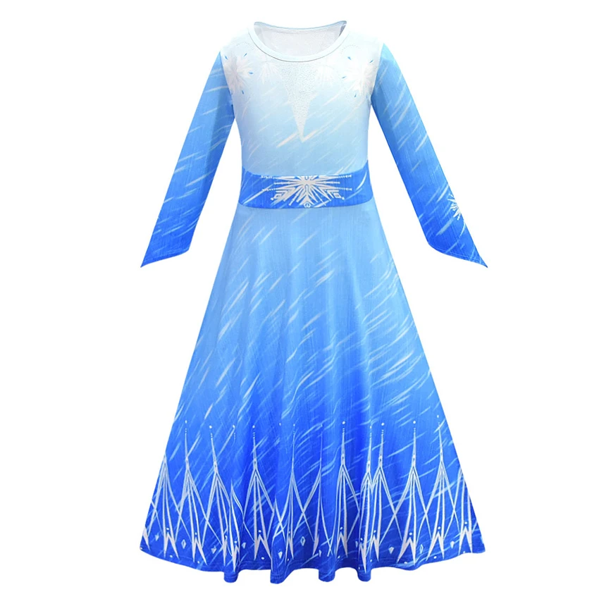 Детское платье; Детские костюмы на Хэллоуин для девочек; платье принцессы Эльзы; карнавальные костюмы в стиле аниме для девочек; одежда синего цвета