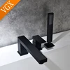 VGX Bathtub Faucet with Handheld Shower Bathroom Shower Faucet Single Handle Bath Mixer Brass Bath Shower System Set Mixer Tap 2