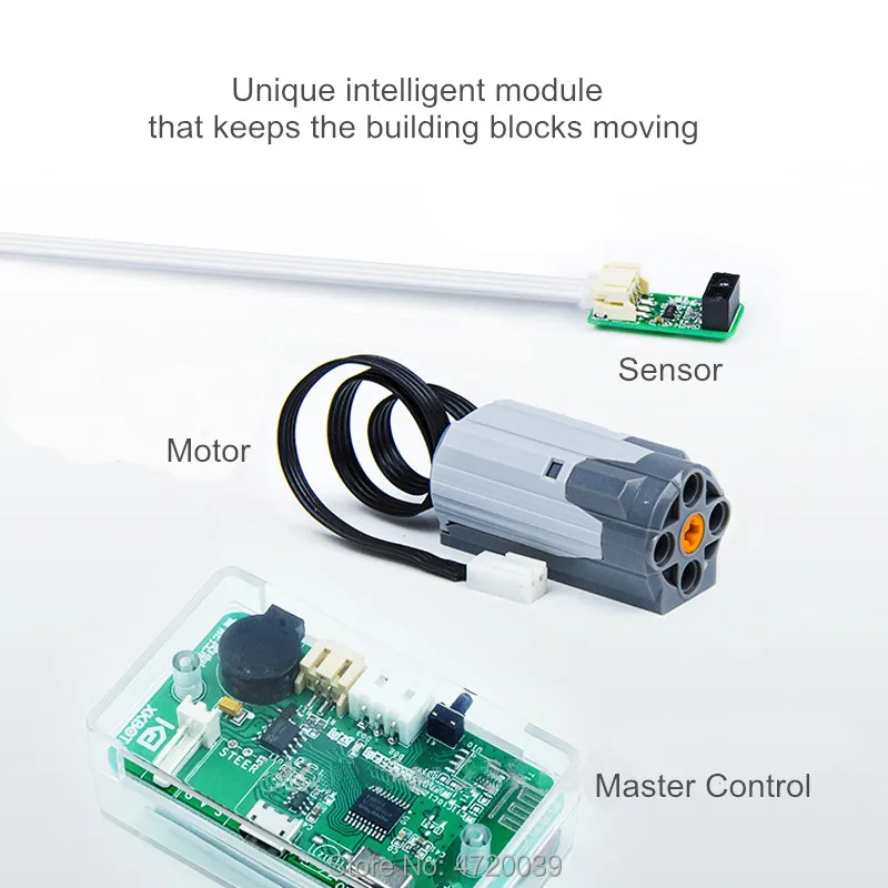 DIY Building Bricks Blocks for Kid Smart Electric Robot Motor Powered Function Micro Model Bricks Intelligent Educational Toys