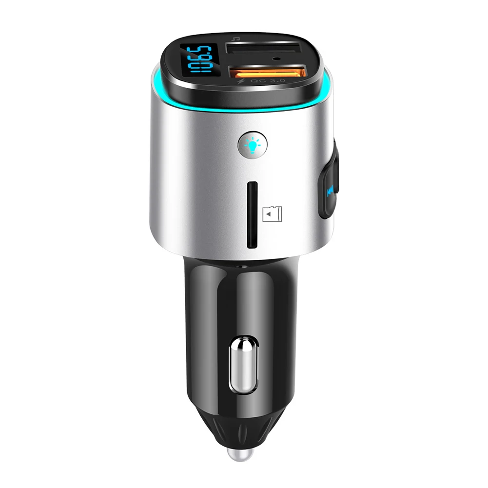 Автомобильный MP3 MP4 плеер BC41 Bluetooth Handsfree автомобильный аудио с двумя портами Быстрая зарядка usb fm-передатчик радио адаптер DSP