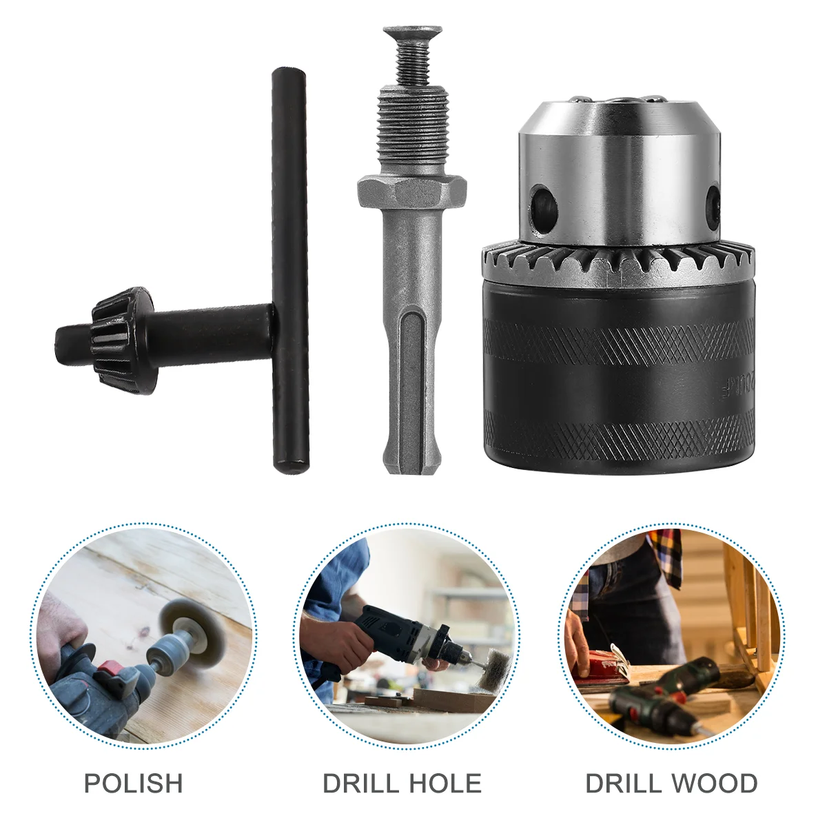 3.0-16mm 1/2-20UNF Drill Chuck Adapter 