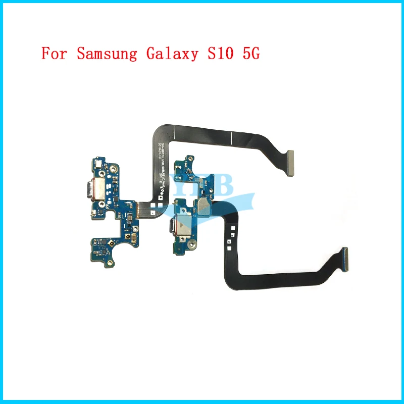 10pcs USB Charging Dock Port Connector Microphone Flex Cable For Samsung Galaxy S10 5GMobile