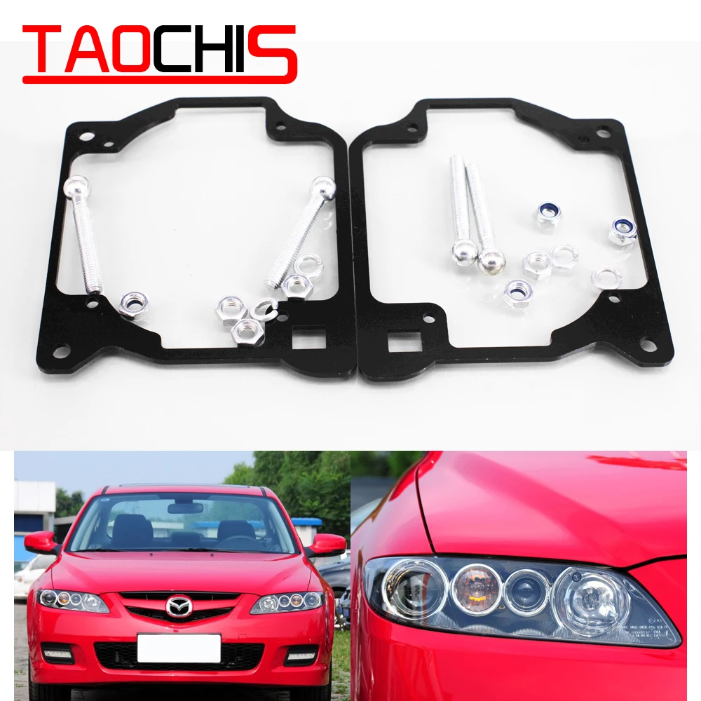 

Taochis Car Styling frame adapter module set DIY Bracket Holder for Mazda 6 ZKW Projector lens