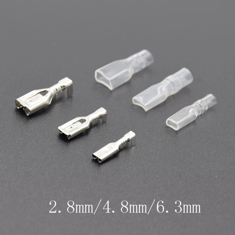 Spade Crimp Terminal Connector Connectors Terminal 2.8/4.8/6.3mm 3 Kinds Lots Spade Crimp Terminal Connector Connectors Terminal 2.8/4.8/6.3mm 3 Kinds Lots