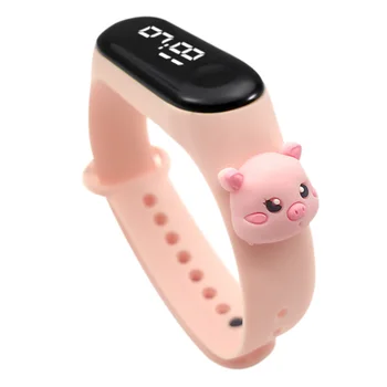 

Cartoon Zodiac Shape Luminous Watch Touching Screen Waterproof Electronic Bracelet For Students JR Deals