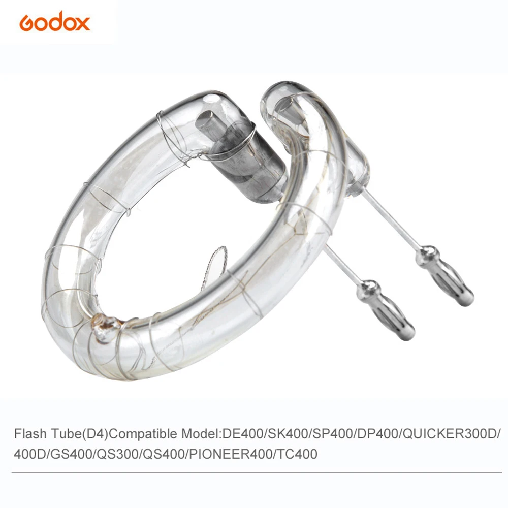 

Godox 400Ws Professional Flash Tube Suitable for Godox DE400 TC400 SK400 DP400 GS400 QS300 QS400 Quicker 300D/400D Pioneer 400