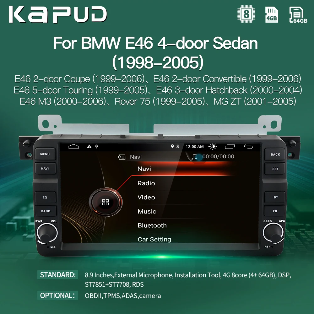 Kapud Android 10 Car Multimedia Player Autoradio GPS For Mercedes Benz C Class W203/CLC W203/CLK W209 Radio Navigation Stereo BT|Car Multimedia Player| - AliExpress