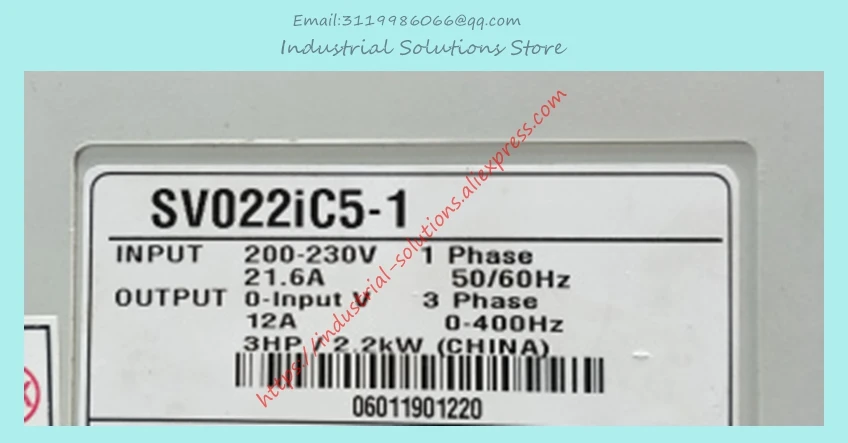 SV022IC5-1 2.2KW 1 фаза 200 в преобразователь частоты новый оригинальный