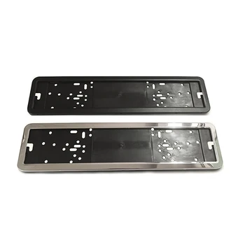 

1pcs Stainless Steel Car License Plate Frame Number Plate Holder With 8 Security Pins European German Russian 8K Premium