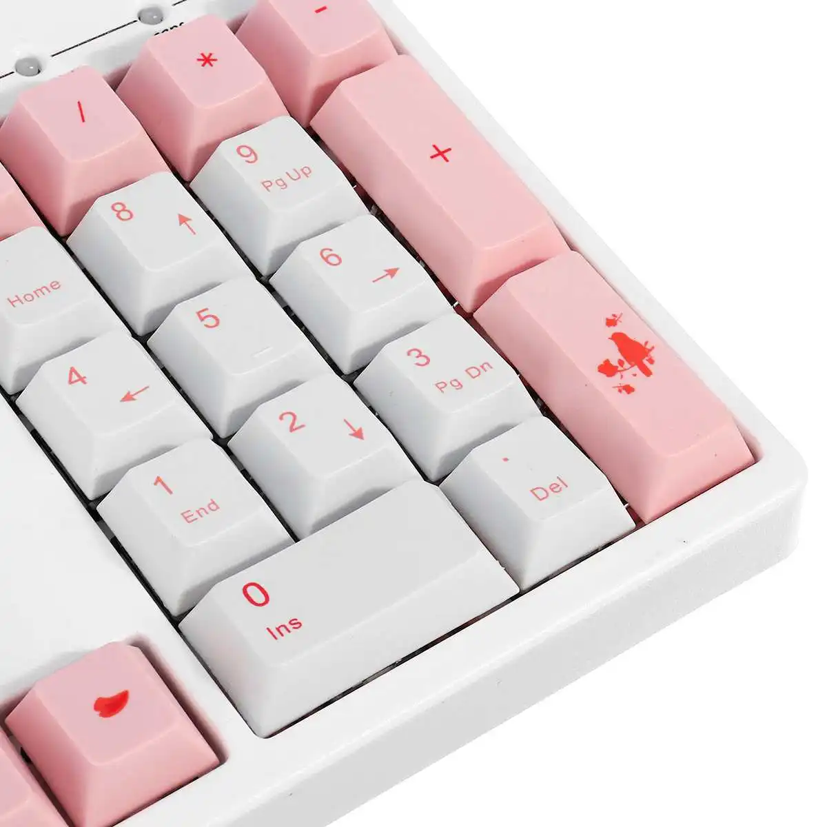 108 ключей PBT Сублимация Keycap термосублимация процесс три темы лес море рифмы вишневый цвет Keycaps только