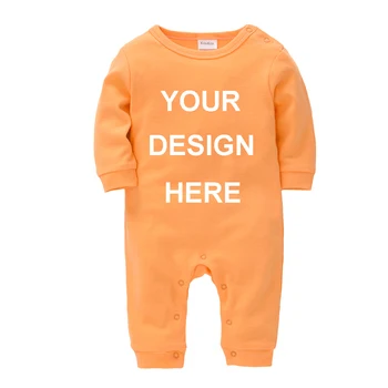 

Kavkas Custom Infant Baby Bodysuit 0-24M White Newborn Baby Unisex Jumpsuit Onesie Letters Photos Printed Toddler Roupas Bebe De