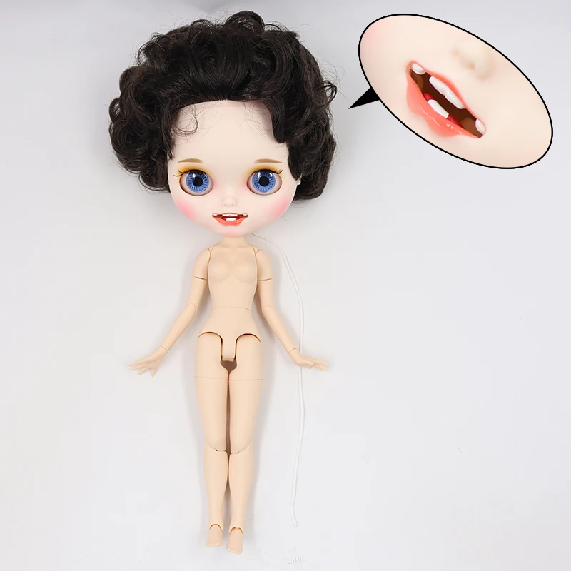 ICY factory шарнирная кукла blyth toy joint body белая кожа пользовательская кукла матовое лицо 30 см - Цвет: E