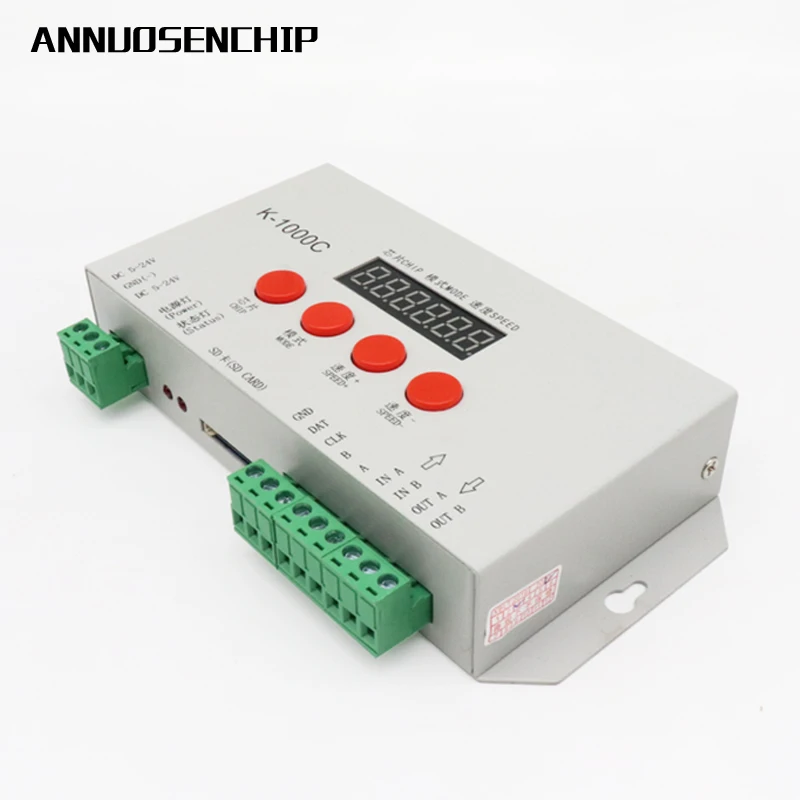 Светодиодный программный контроллер K1000C WS2812B WS2811 APA102 t1000S WS2813 2048 пикселей