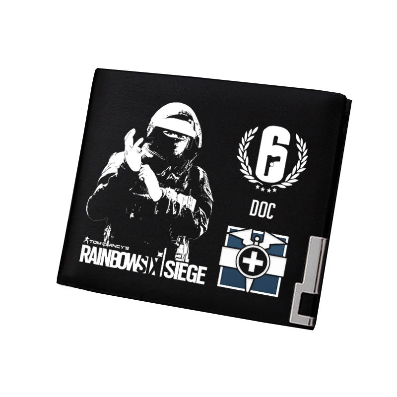 Tom Clancy's Rainbow Six Siege мужской короткий кошелек Pu кожаный кошелек игровой ID держатель для карт Подарочный кошелек сменный кошелек
