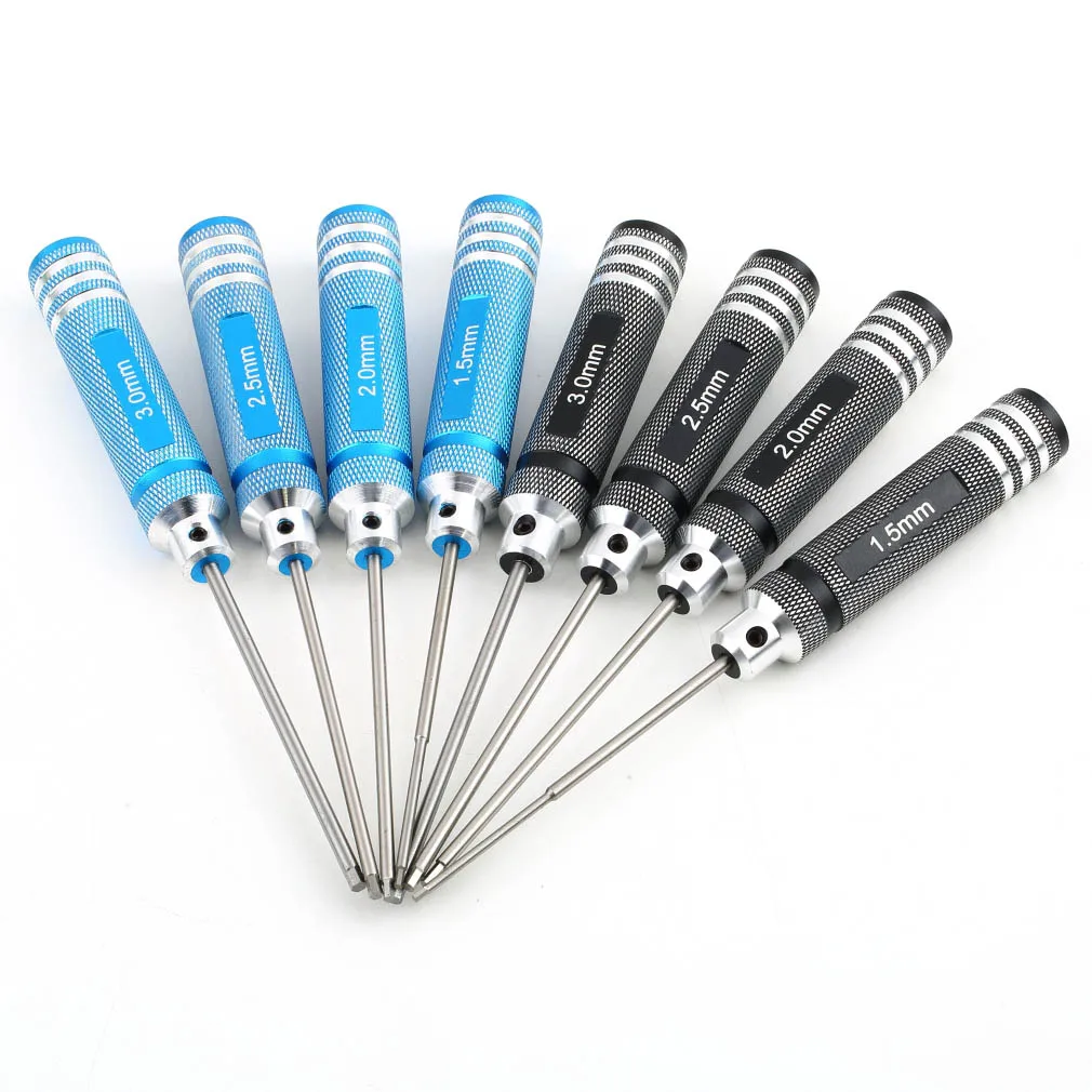 4pcs Hex Screwdrivers 1.5mm 2.0mm 2.5mm 3.0mm Professional Screw Driver