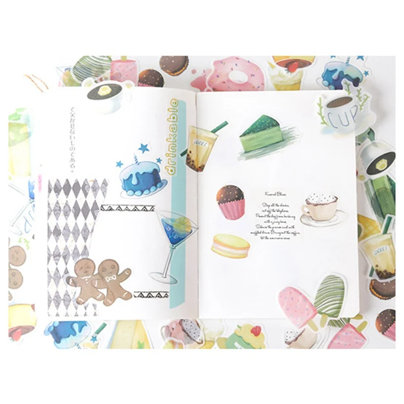 

60Pcs/Box Cute Lucky Unicorn Stickers Paper Adhesive Stickers For Children Gifts DIY Decorative Diary Scrapbooking Photo Ablums