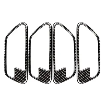 

For Bmw F30 F34 Series 3 Inner Door Bowl Handle Cover Carbon Fiber Trim