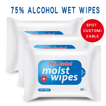 

1/5 Packs Portable Wet Wipes Sanitary Safety Wet Napkins Effective Hand Cleaning Home Office XH8Z