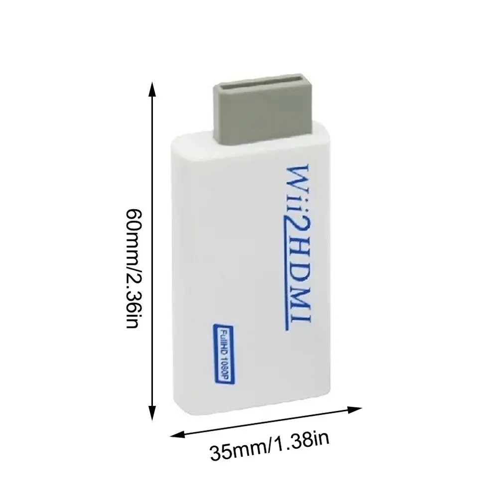 Для wii к HDMI HD VideoUpscaling конвертер адаптер Белый+ HDMI кабель 720P 1080P HD конвертер аудио выход