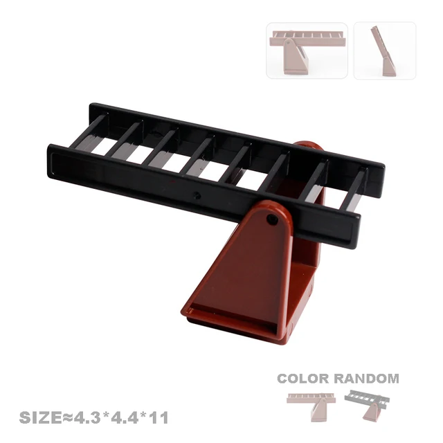 Creativity Big Size Building Blocks Construction Mechanical Accessories Hook Ladder Compatible Bricks Assemble Toys For Children 2