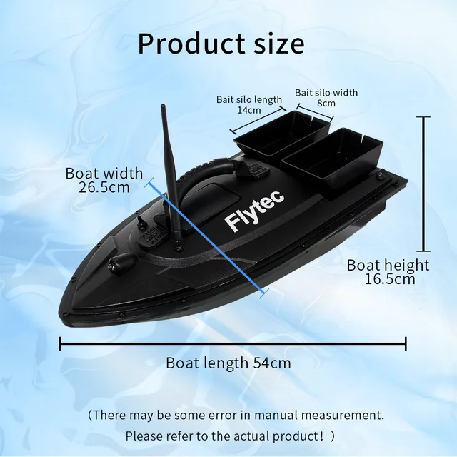 Flytec 2011-5 Fish Finder 1.5kg Loading 500m Remote Control Fishing Bait Boat RC Boat Toys For Adult VS D11 RC Bait Boat 3