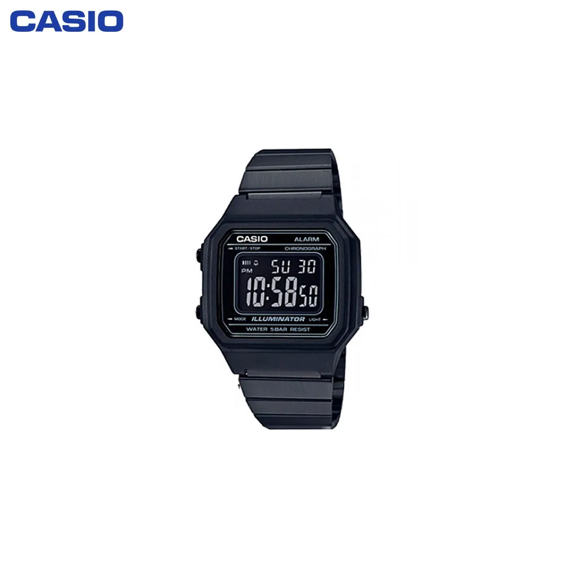 Кварцевые наручные часы Casio B650WB-1B мужские электронные аксессуары на браслете |