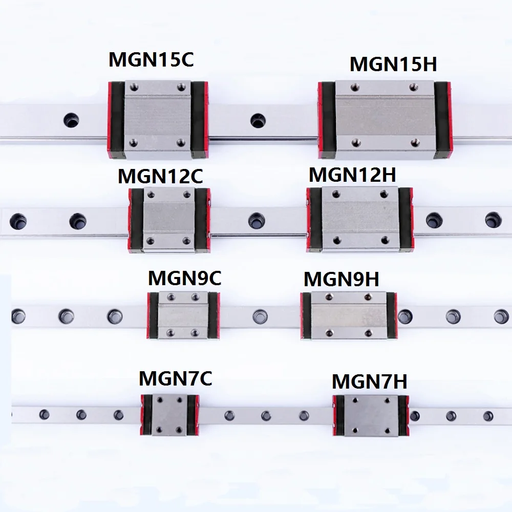 1 шт. линейная направляющая Mini MGN7 MGN9 MGN12 MGN15 блок MR7 MR9 MR12 MR15 + длинный тип или