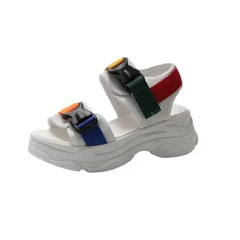 

Women Casual Shoes Fashion Comfortable Sandals Thick Bottom 2020 Summer Newest Fashion Women's Sandals Big Size 35-40