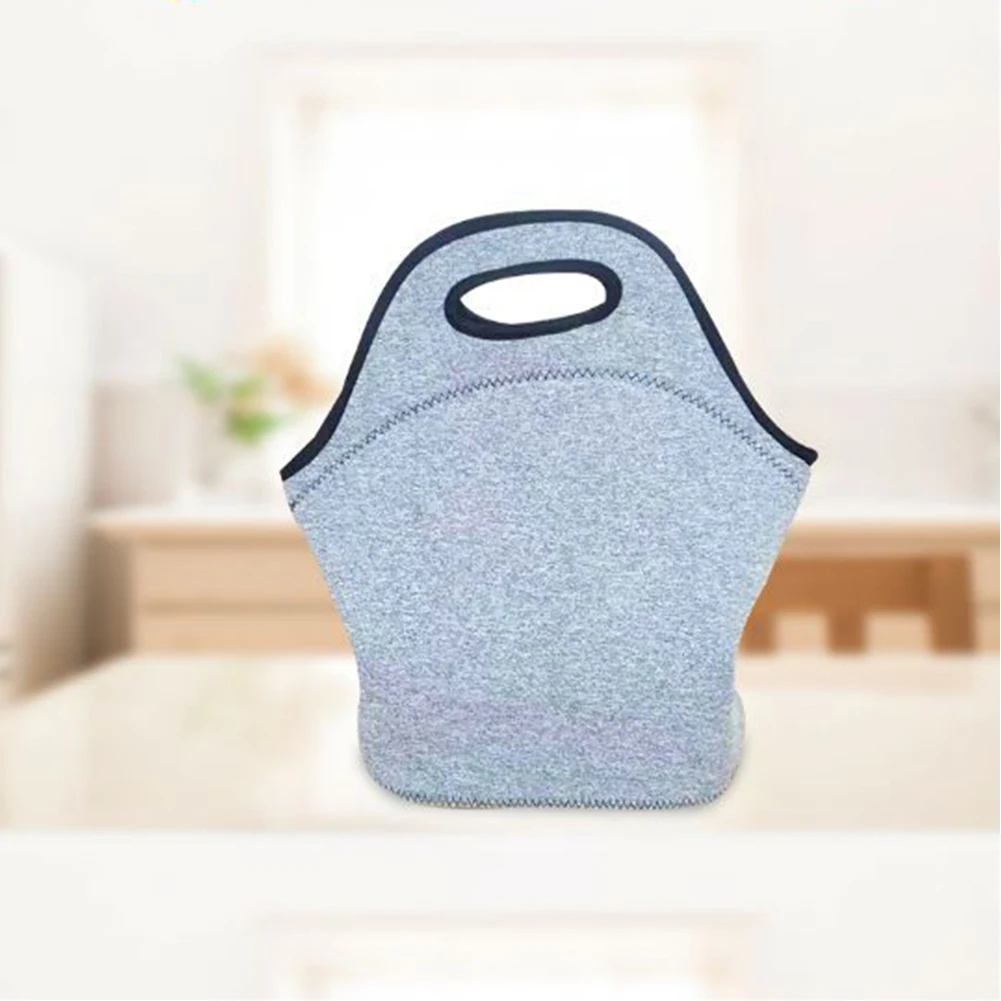 Double Layer Fashionable Portable Food Thermal Insulated Picnic With Zipper Lunch Bag Container Reusable Outdoor Office Adults