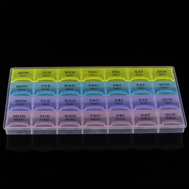 28 grid Seven Days ONE Week And Receive Case With Mini Storage Portable Seal Kit Pill Box Small Points Container Pills Medi C3M7 | Красота и