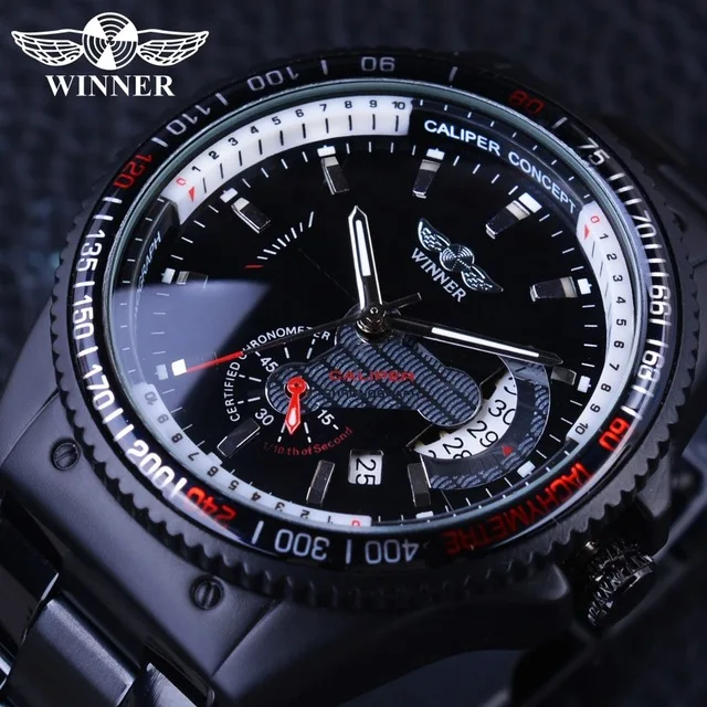 

Winner Winner Men Sports Casual Retro Classic Fully Automatic Mechanical Wrist Watch