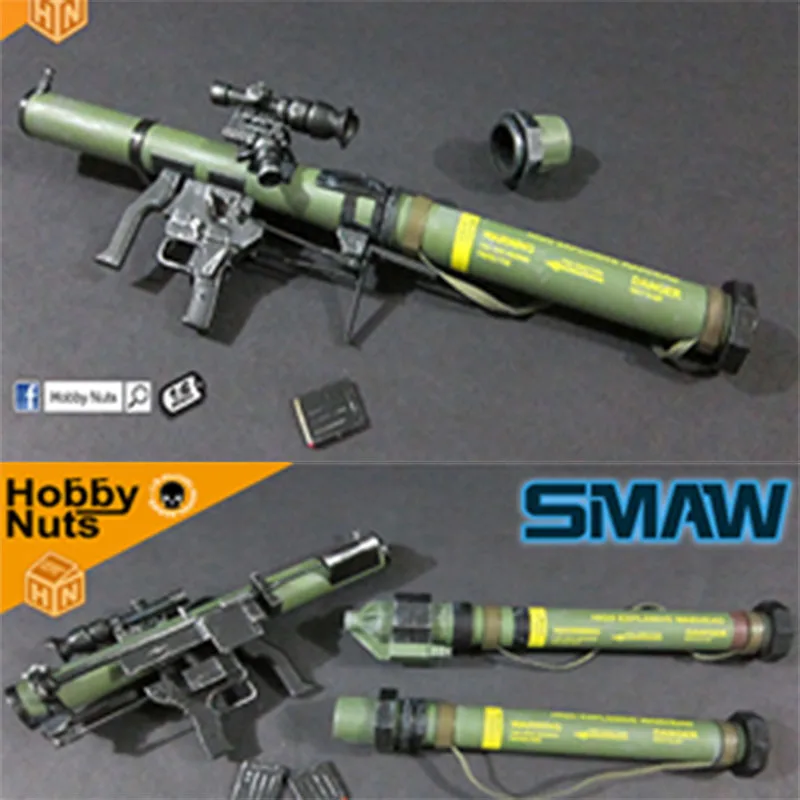 

1/6th Model SMAW MK153 Rocket Launcher Weapon Toy Plastic Green F Action Figure Gift