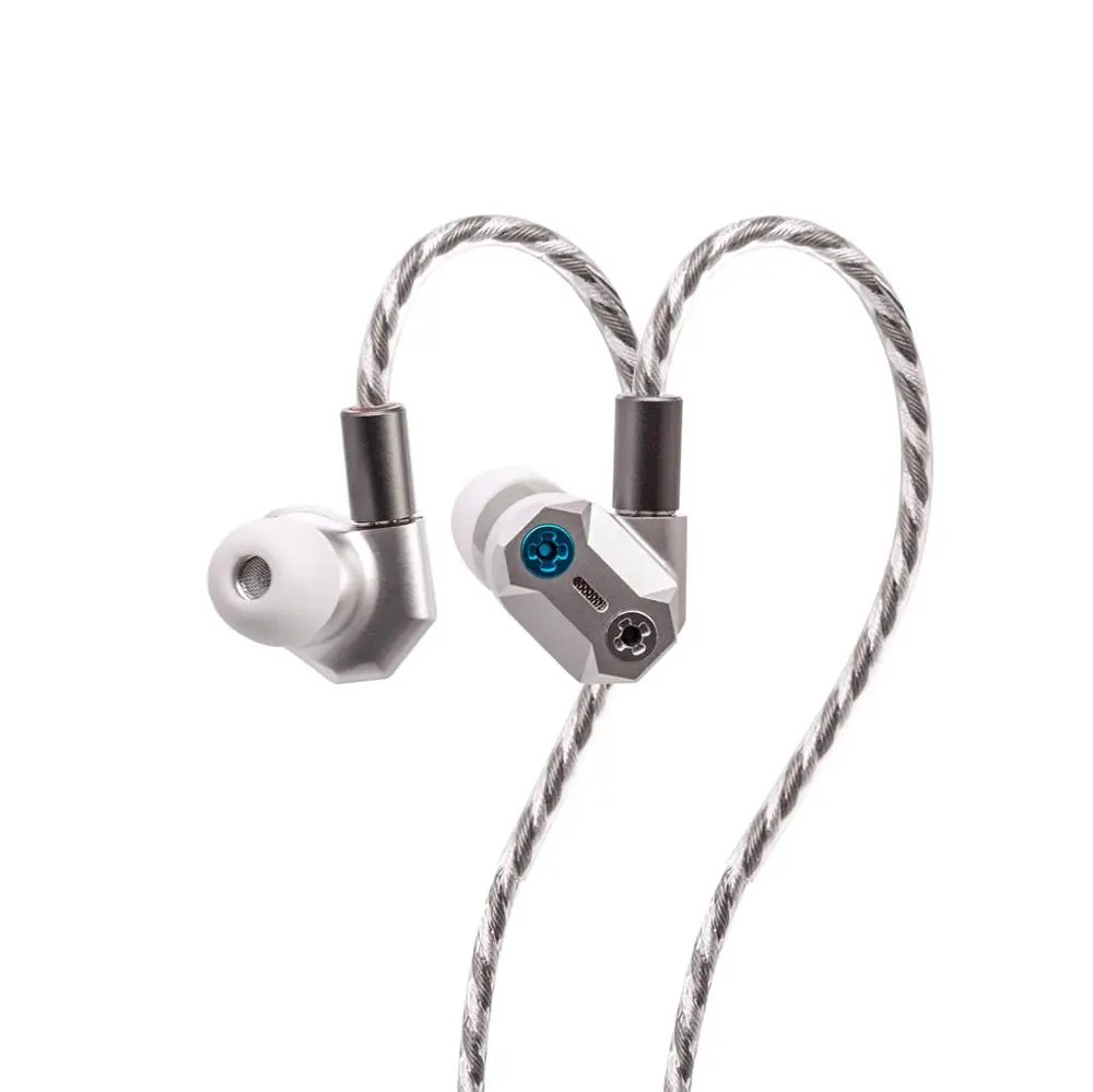 Shuoer Tape Pro-auriculares híbridos dinámicos magnéticos IEM, con tornillos de ajuste de graves y cables de cobre chapados en plata de doble pin