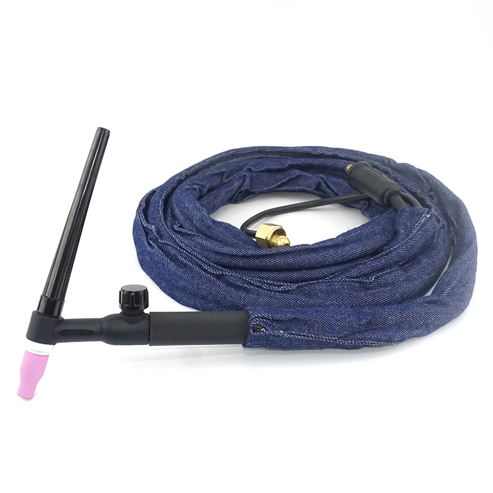WP9FV TIG Welding Torch 4m 13ft Gas Tungsten Arc Air Cooled Flexible Neck Gas Valve