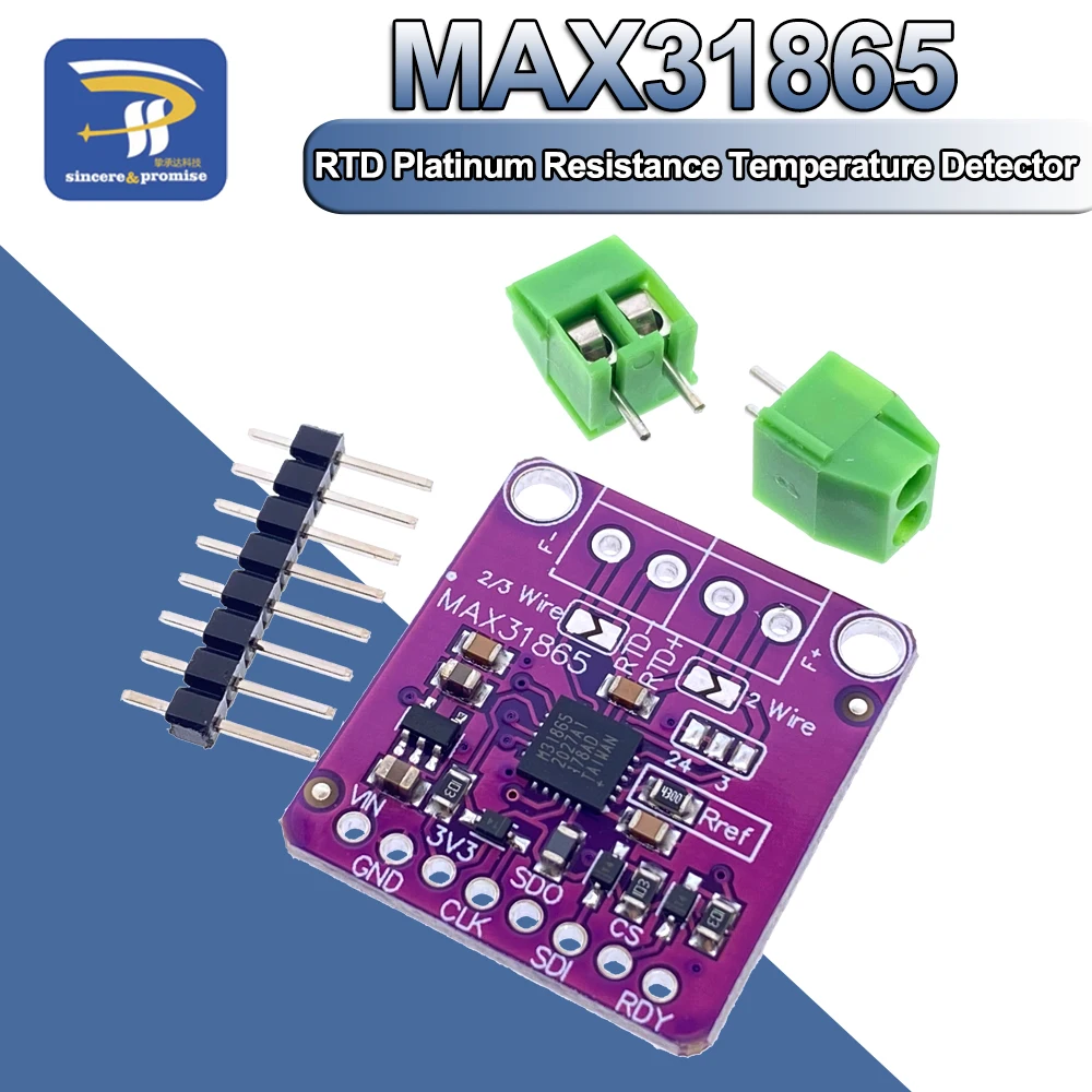 Плата преобразователя MAX31865 PT100 к PT1000 RTD to Digital модуль усилителя датчика