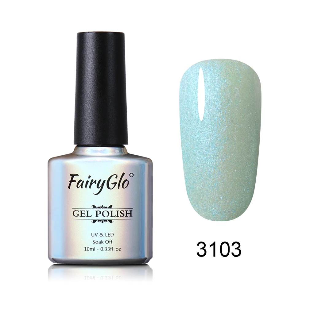 3103 FairyGlo 10 мл меховая оболочка гель лак для ногтей Оболочка Русалка Vernis Полупостоянный УФ гель лак для ногтей маникюрный лак - Цвет: 3103