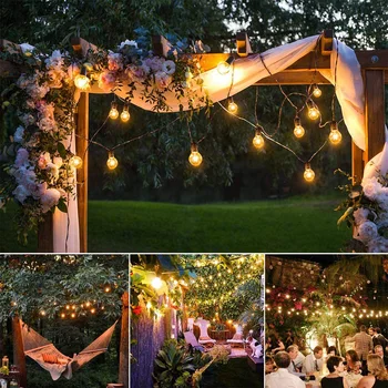 

Solar String Lights 5.3m 20LED Solar String Lights Outdoor Waterproof Crystal Ball String Lights for Yard Garden Wedding Party