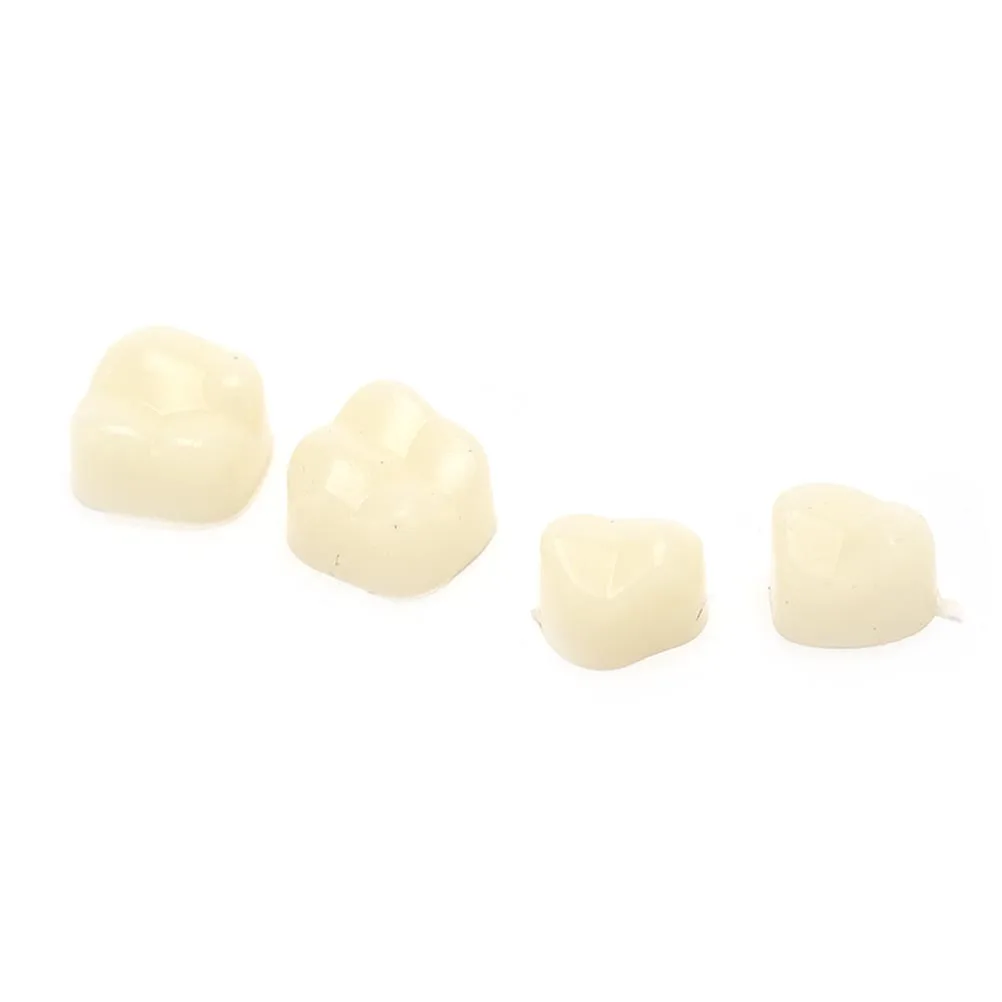 50Pcs/Box Realistic Dental Crowns Oral Teeth Whitening Anterior Molar Crown Dental Crowns Resin Porcelain Temporary Teeth crown