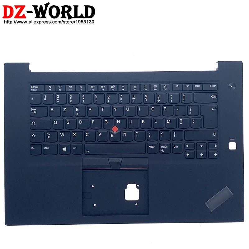 

Repaint Shell Palmrest Upper Case With French Backlit Keyboard for Lenovo Thinkpad P1 Gen1 X1 Extreme 1st Laptop C Cover 01YU773