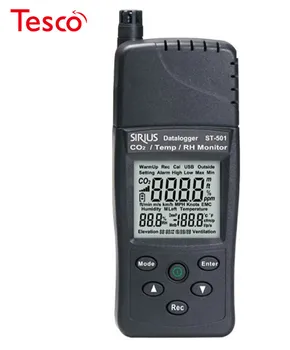 

Infrared CO2 Analyzer Contact CO2 Temperature Humidity Sensor TENMARS ST-501